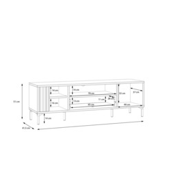 Joakimis TV Cabinet 160cm - Oak Mauvella 160cm - thumbnail 7