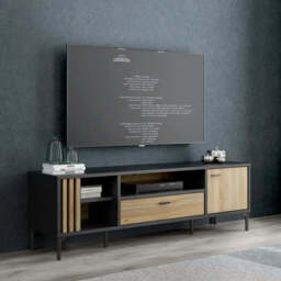 Joakimis TV Cabinet 160cm - Oak Mauvella 160cm - thumbnail 1