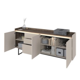 Lago LG-04 Sideboard Cabinet 192cm - Beige 192cm - thumbnail 3