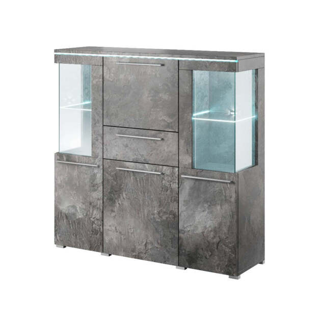 India 46 Display Cabinet 130cm - Schiefer 130cm - image 1