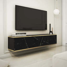 Oro Floating TV Cabinet 135cm - Beige 135cm - thumbnail 8