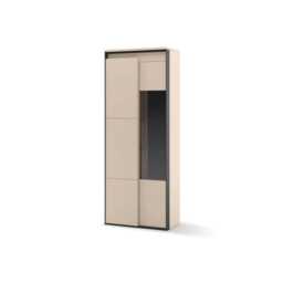 Zaya ZY-18 Tall Display Cabinet 77cm - Beige 77cm - thumbnail 2