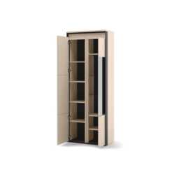 Zaya ZY-18 Tall Display Cabinet 77cm - Beige 77cm - thumbnail 5