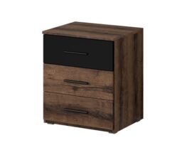 Beta Bedside Cabinet 46cm [Oak Monastery] - Oak Monastery 46cm - thumbnail 2