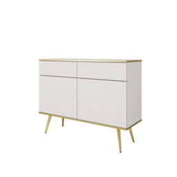 Moro Sideboard Cabinet 107cm - White 107cm - thumbnail 7