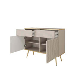 Moro Sideboard Cabinet 107cm - White 107cm - thumbnail 4