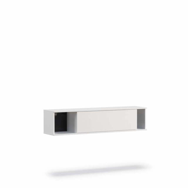 Querty 06 Wall Shelf 135cm - White Matt 135cm - image 1