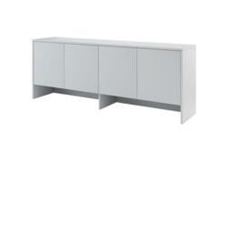 BC-05 Horizontal Wall Bed Concept 120cm With Storage Cabinet - White Gloss 120 x 200cm - thumbnail 8