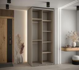 Dakota VII Sliding Door Wardrobe 120cm - Cashmere 120cm - thumbnail 4