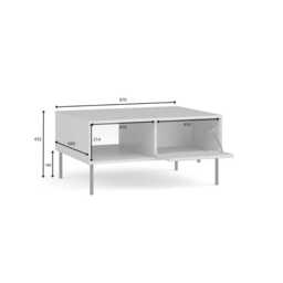 Iris Coffee Table 87cm - Grey 87cm - thumbnail 3