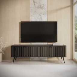 Lante TV Cabinet 163cm - Black 163cm - thumbnail 1