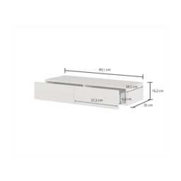 Yukon Floating Dressing Table 90cm - Cashmere 90cm - thumbnail 3
