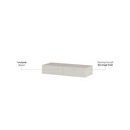 Yukon Floating Dressing Table 90cm - Cashmere 90cm - thumbnail 4