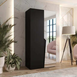 Piano II Hinged Door Wardrobe 100cm - Oak Walnut 100cm - thumbnail 2
