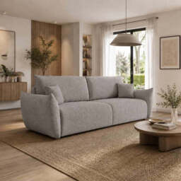 Sofa Bed Allora - 240cm 108cm Ash-Grey 03 - thumbnail 1
