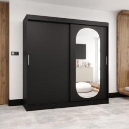 Royal Sliding Door Wardrobe 200cm - Oak Walnut 200cm - thumbnail 7
