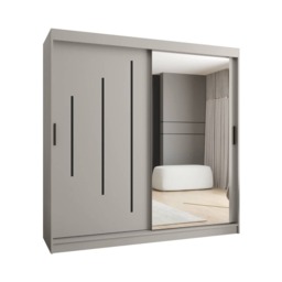 Rubino Y2 Sliding Door Wardrobe 200cm - Oak Walnut 200cm - thumbnail 8