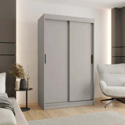 Rubino T Sliding Door Wardrobe 150cm - Cashmere 150cm - thumbnail 1