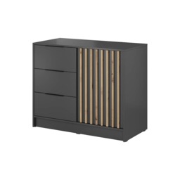 Nelly Sideboard Cabinet 105cm - Graphite 105cm - thumbnail 6
