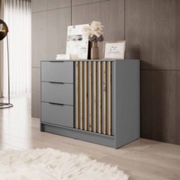 Nelly Sideboard Cabinet 105cm - Graphite 105cm - thumbnail 7