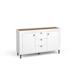 Mossa 06 Sideboard Cabinet 137cm - White 137cm - thumbnail 1