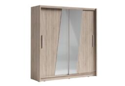 Bergamo III Sliding Door Wardrobe 205cm - White Matt 205cm - thumbnail 4