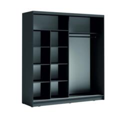 Bergamo III Sliding Door Wardrobe 205cm - White Matt 205cm - thumbnail 3