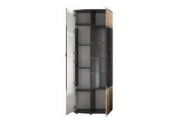 Dera 12 Tall Display Cabinet 70cm - Oak Artisan 70cm - thumbnail 2