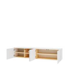 Liba Floating TV Cabinet 195cm - White 195cm - thumbnail 4