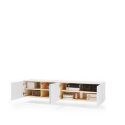 Liba Floating TV Cabinet 195cm - White 195cm - thumbnail 5