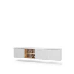 Liba Floating TV Cabinet 195cm - White 195cm - thumbnail 3