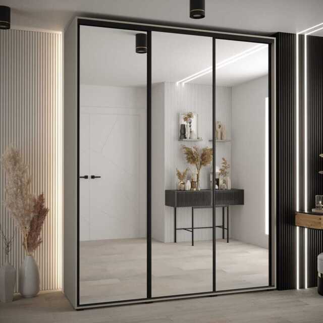 Dakota II Sliding Door Wardrobe 200cm - Cashmere 200cm - image 1