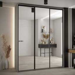 Dakota II Sliding Door Wardrobe 200cm - Cashmere 200cm - thumbnail 1