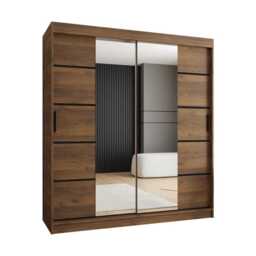 Rubino V4 Sliding Door Wardrobe 180cm - Oak Walnut 180cm - thumbnail 4