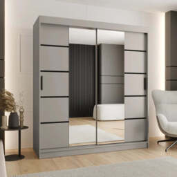 Rubino V4 Sliding Door Wardrobe 180cm - Oak Walnut 180cm - thumbnail 6