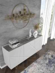Space Sideboard Cabinet 160cm - White 160cm - thumbnail 5