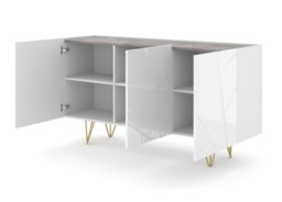 Space Sideboard Cabinet 160cm - White 160cm - thumbnail 2