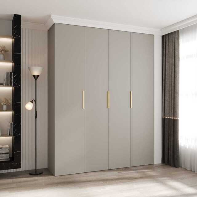 Como IV Hinged Door Wardrobe 190cm - Cashmere 190cm - image 1