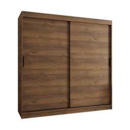 Rubino T Sliding Door Wardrobe 200cm - Oak Walnut 200cm - thumbnail 4