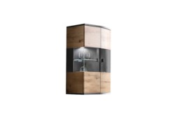Dera 51 Wall Hung Display Cabinet 70cm - Oak Artisan 70cm - thumbnail 3