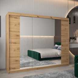 Tokyo II Sliding Door Wardrobe 250cm - Oak Artisan 250cm - thumbnail 1