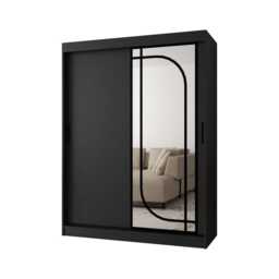 Alabama Sliding Door Wardrobe 150cm - Oak Walnut 150cm - thumbnail 5