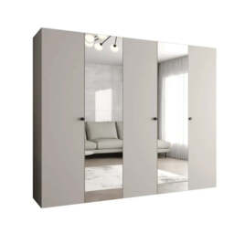 Parma II Hinged Door Wardrobe 250cm - Oak Walnut 250cm - thumbnail 3