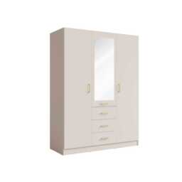 Konso Hinged Door Wardrobe 151cm - Beige 151cm - thumbnail 2