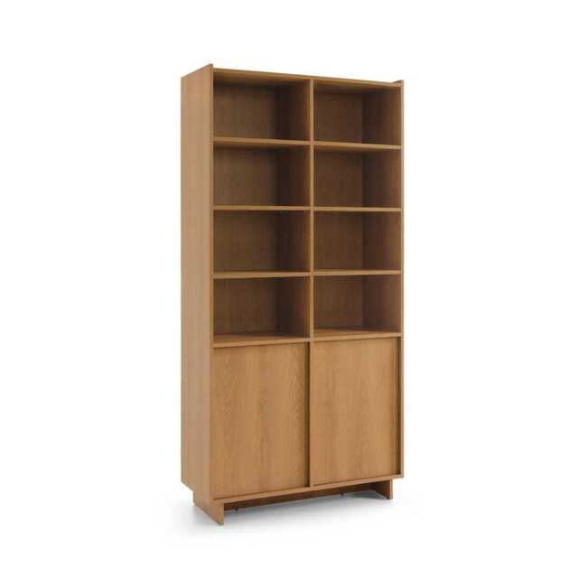 Yasumi Tall Bookcase 98cm - Oak Caramel 98cm - image 1