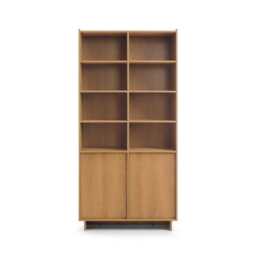 Yasumi Tall Bookcase 98cm - Oak Caramel 98cm - thumbnail 3