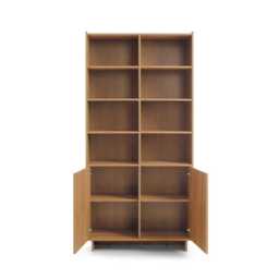 Yasumi Tall Bookcase 98cm - Oak Caramel 98cm - thumbnail 2