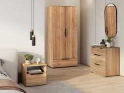 Tokyo 18 Hinged Door Wardrobe 86cm - Oak Mauvella 86cm - thumbnail 7