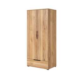 Tokyo 18 Hinged Door Wardrobe 86cm - Oak Mauvella 86cm - thumbnail 1