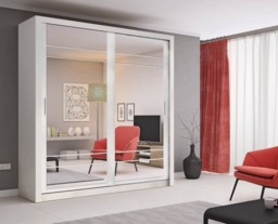 Arti 8 - 2 Sliding Door Wardrobe 203cm - White Matt 203cm - thumbnail 1